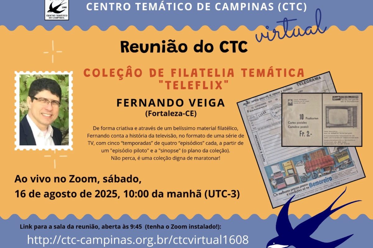 Convite - Reunião Virtual do CTC - 16-08-2024 - Fernando Veiga - Teleflix