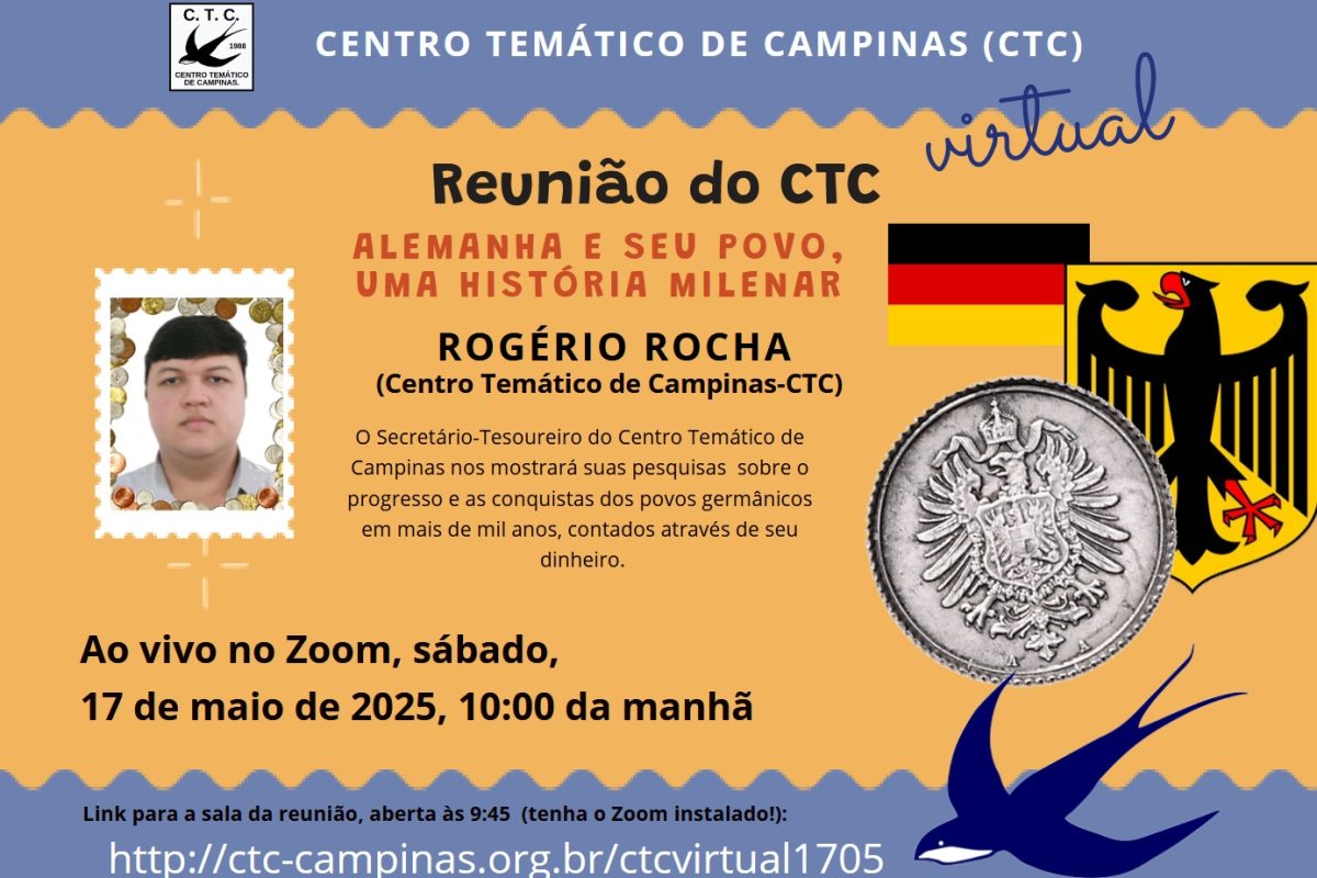 Convite - Reunião Virtual do CTC - 17-05-2025 - Rogério de Oliveira Rocha - Alemanha