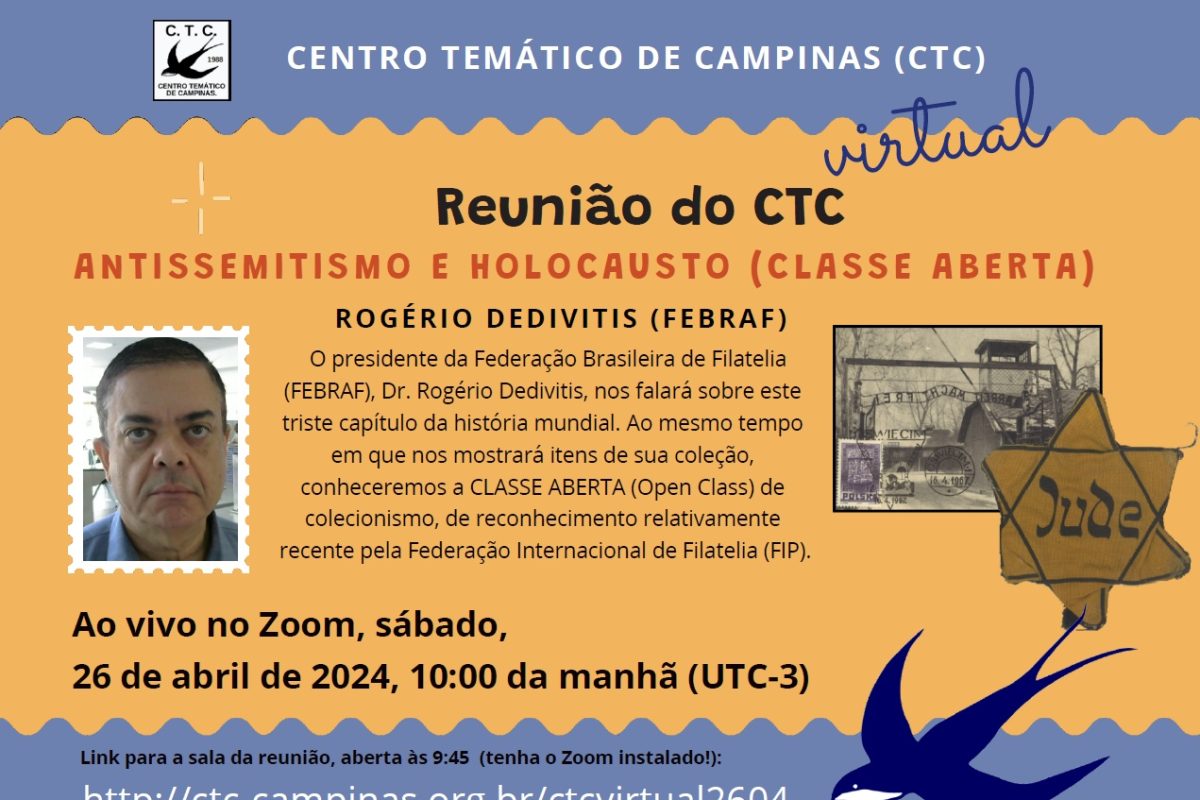 Convite - Reunião Virtual do CTC - 26-04-2025 - Dedivitis-Holocausto
